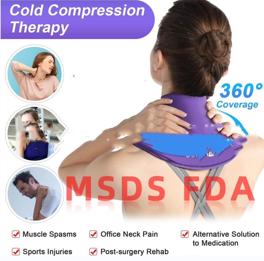 Cold Compress Neck Ice Pack Gel Shawl
