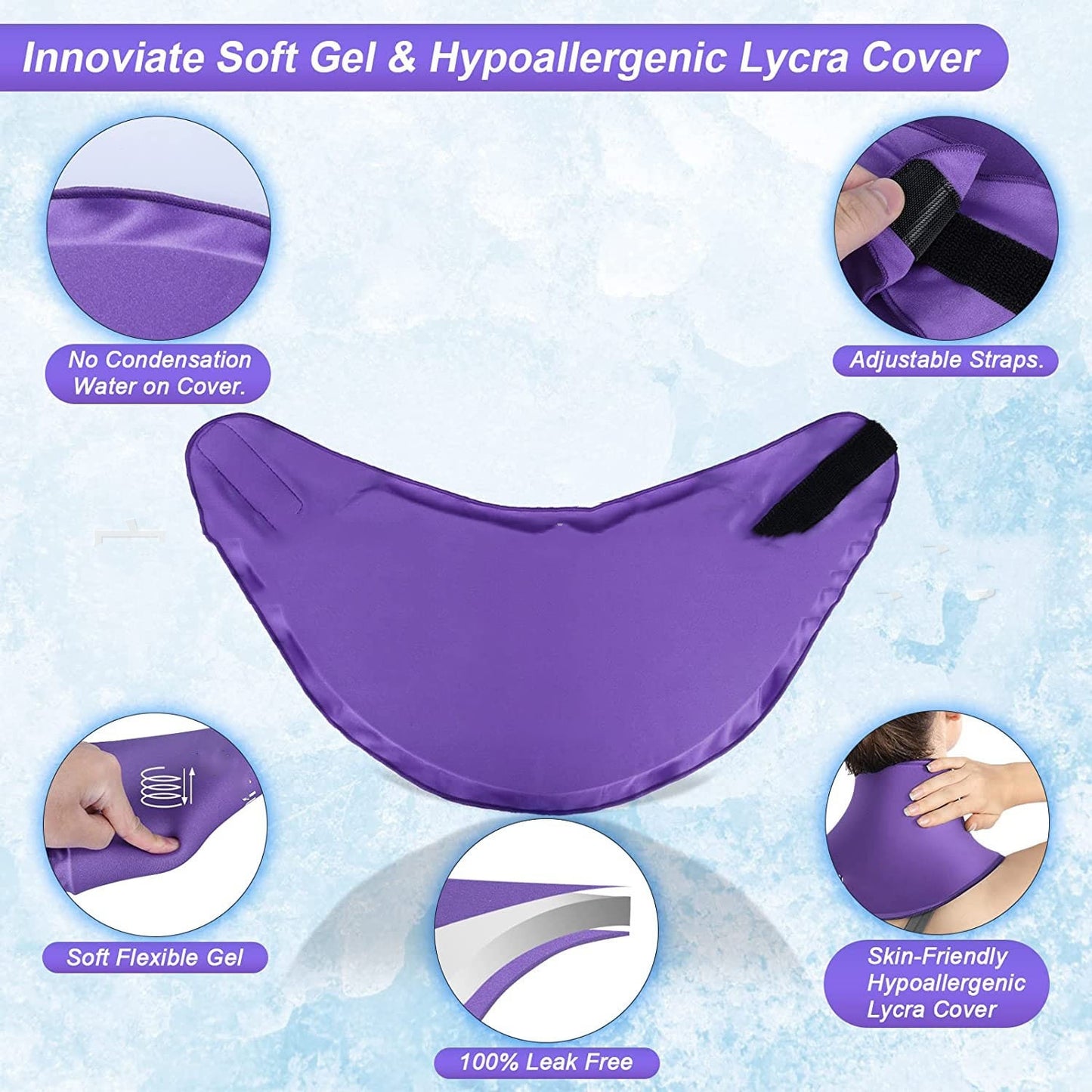 Cold Compress Neck Ice Pack Gel Shawl