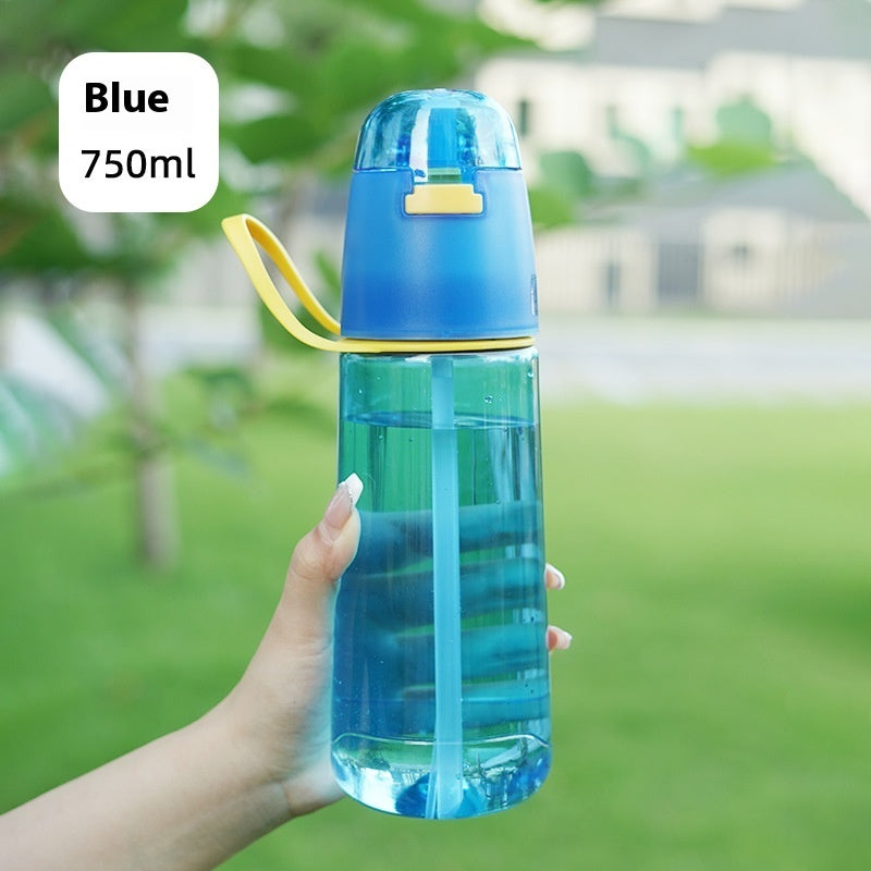Girls Hydrating And Cooling Sports Spray Water Bottle